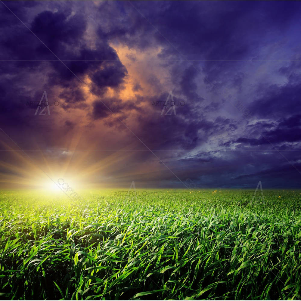 Dramatic Sky Before Storm — custom-size art design 5001860