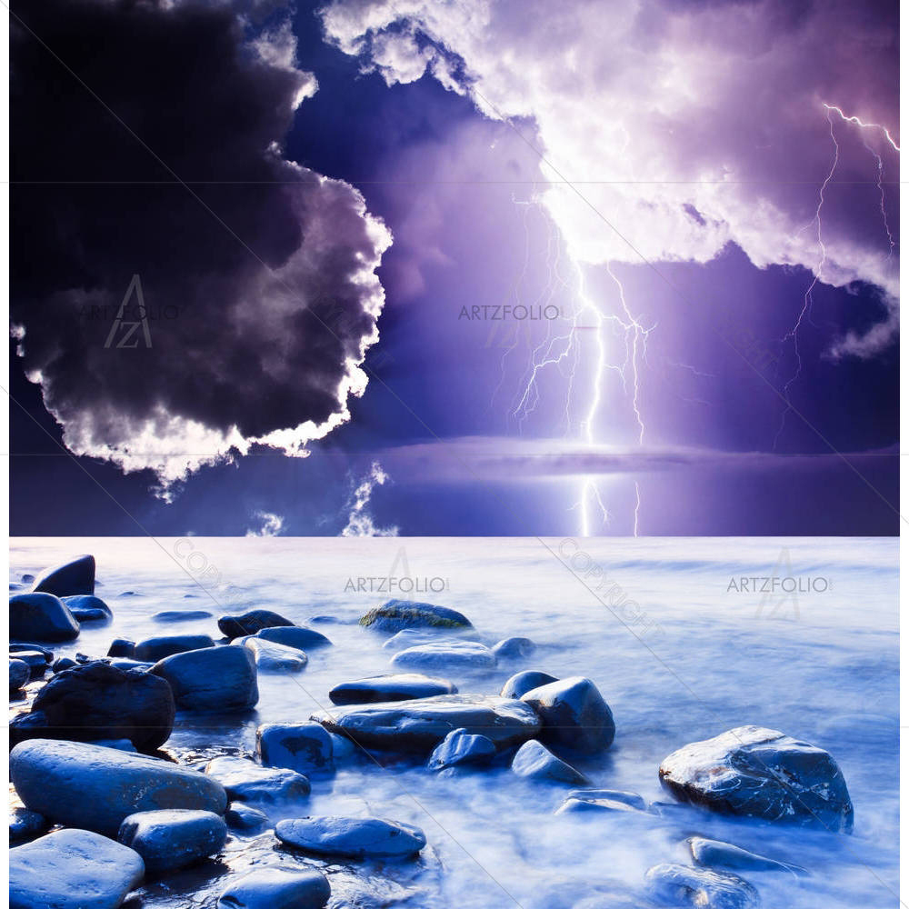 Dark Ominous Clouds D1 — custom-size art design 5001862