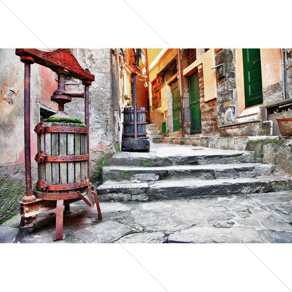 Old Streets Of Italian Villages — custom-size art design 5001880