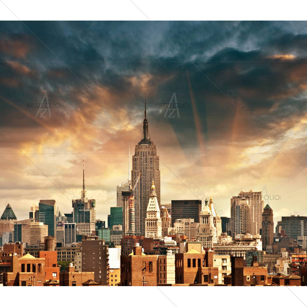 Manhattan Skyscrapers in New York City, USA — custom-size art design 5001882