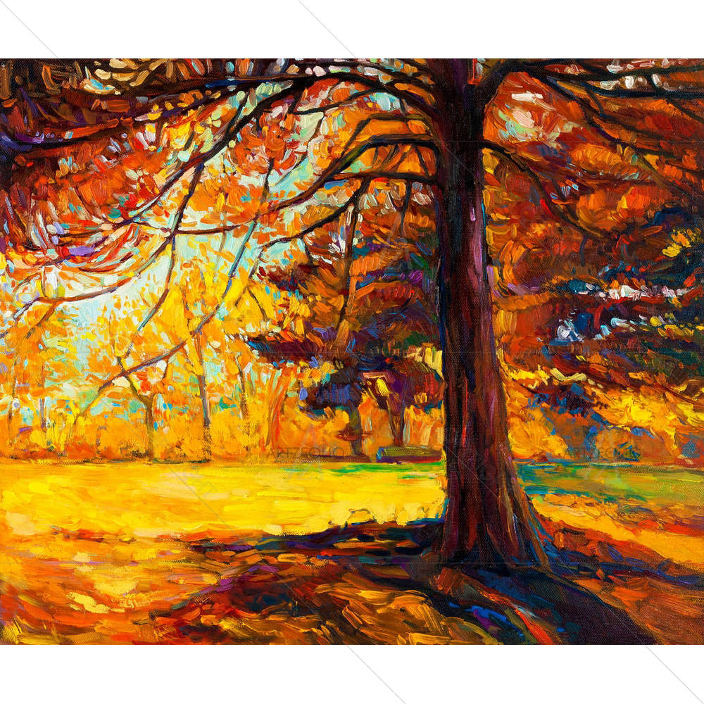 Autumn Landscape D2 — Abstract custom art by ArtzFolio