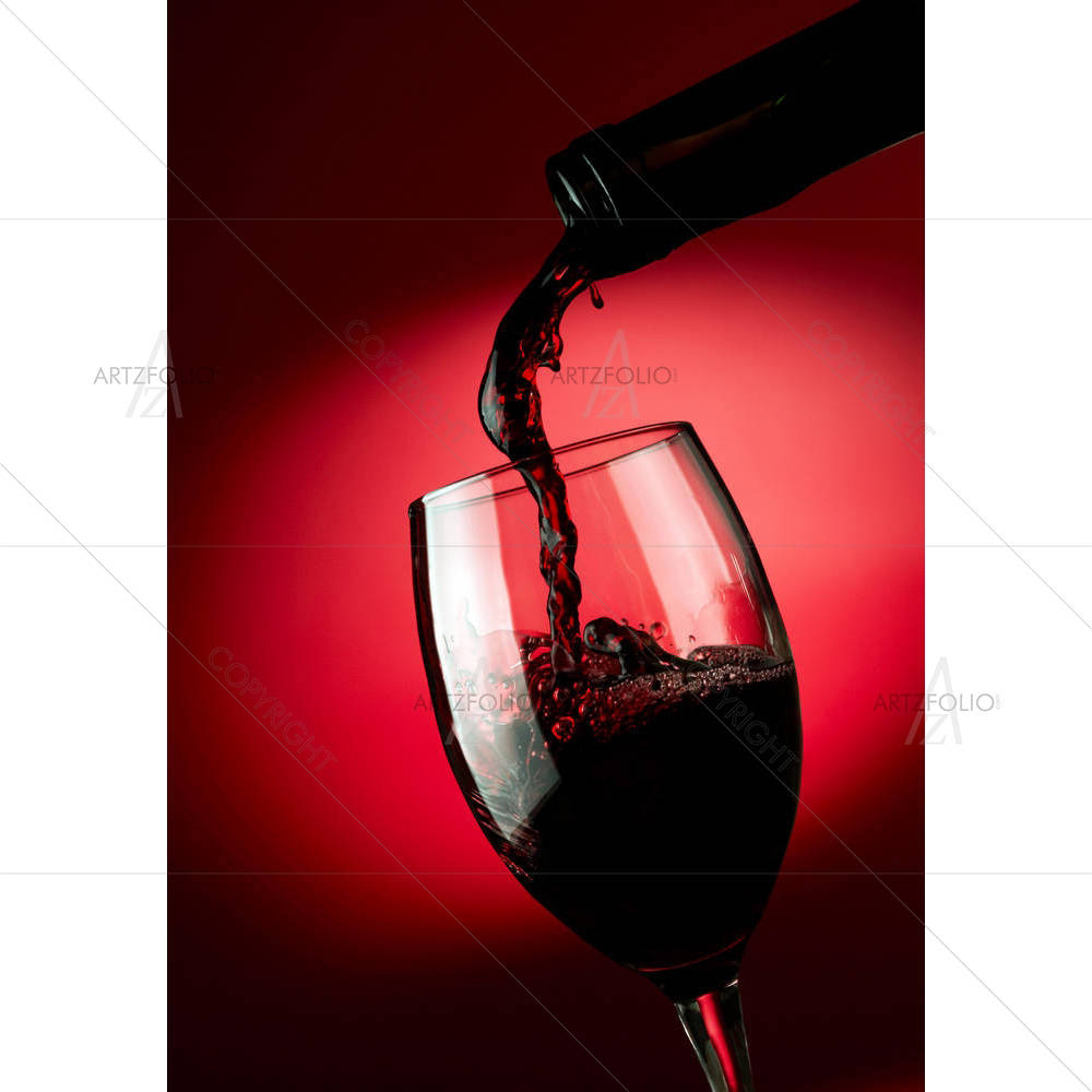 Red Wine Pouring D2 — custom-size art design 5001903