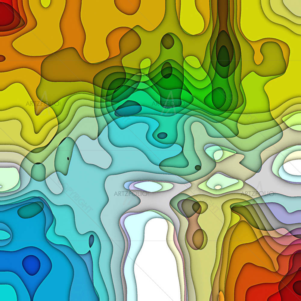 Abstract Colorful Chaotic Pattern — custom-size art design 5001934