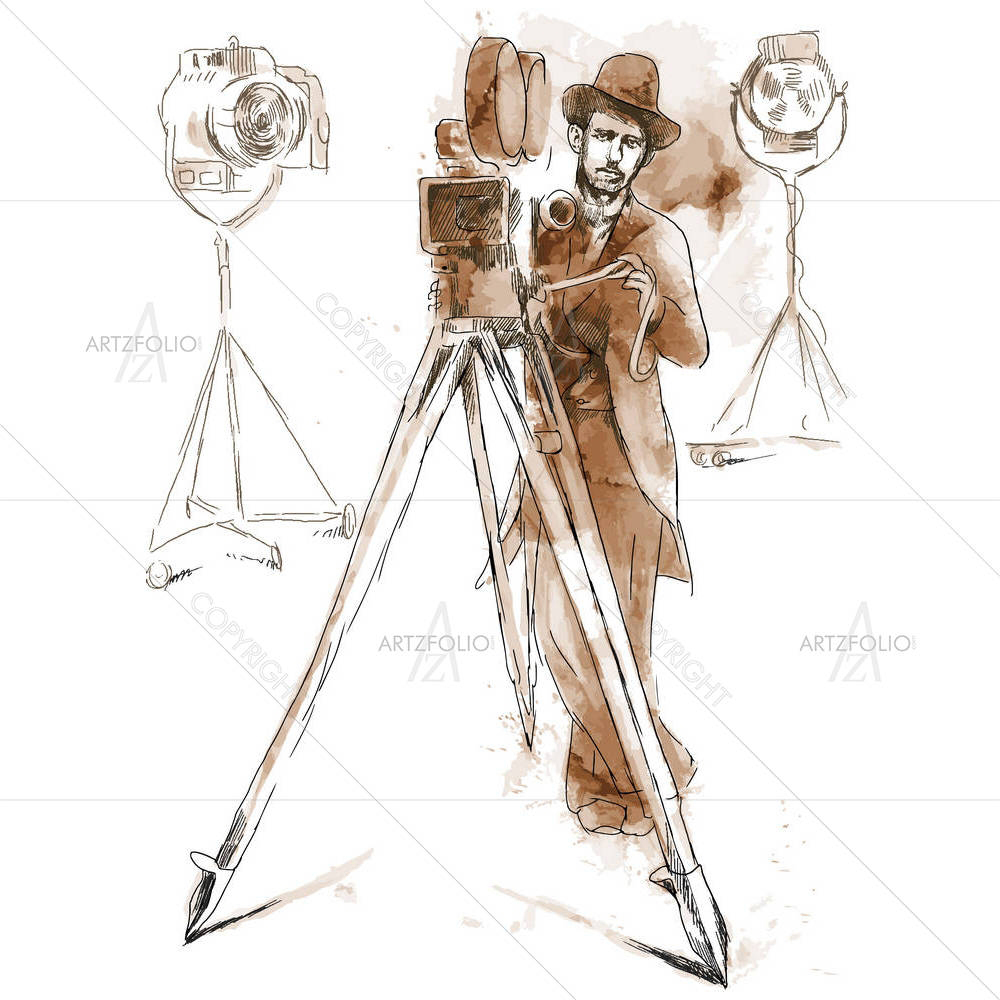 Man Behind The Camera D1 — custom-size art design 5001944