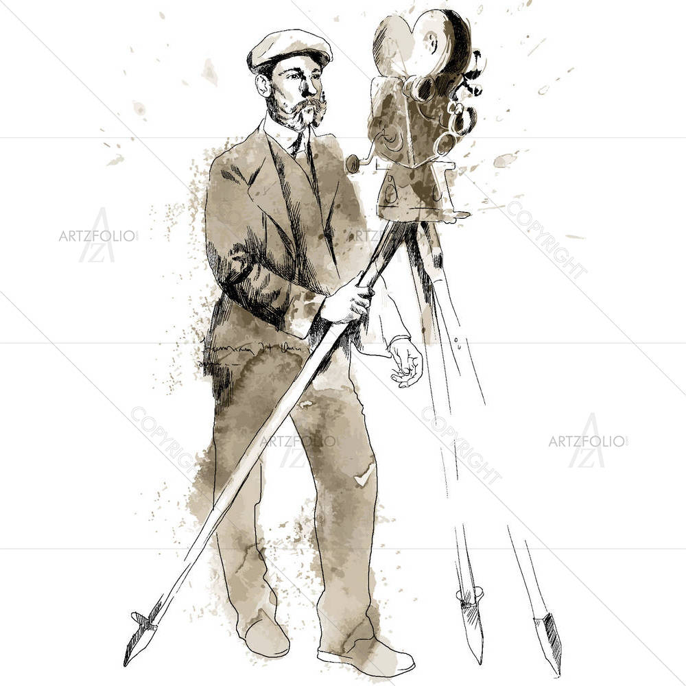 Man Behind The Camera D2 — custom-size art design 5001945