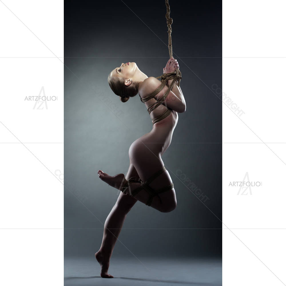 Pretty Woman With Shibari