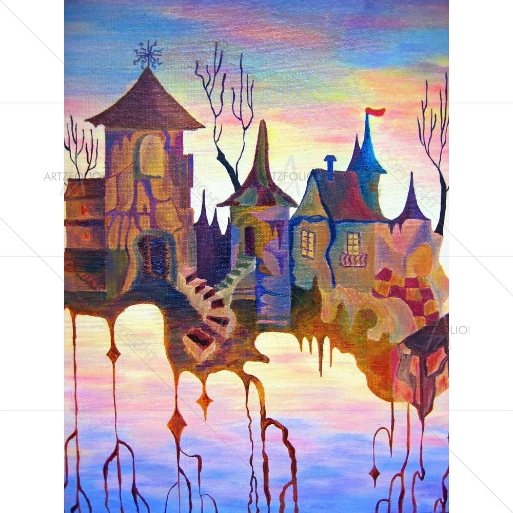 Dream City In The Sky — custom-size art design 5001985