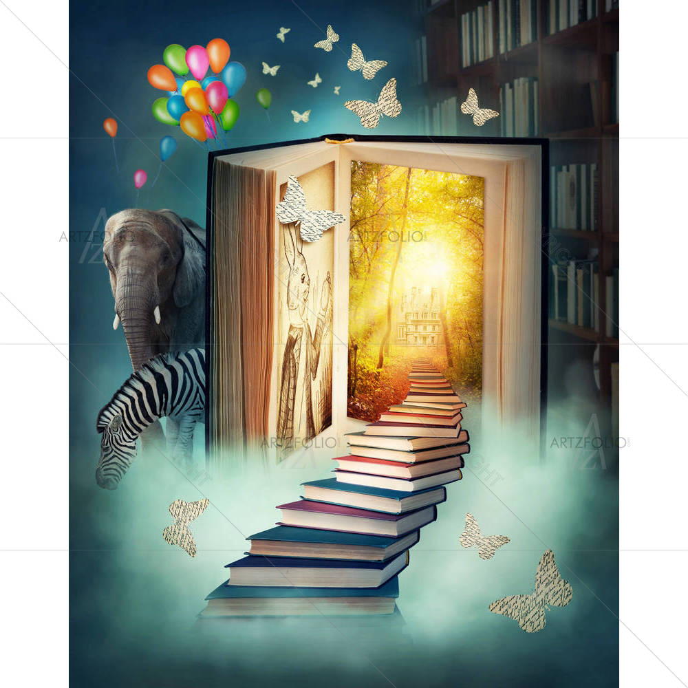 Magic Book — Books custom art by ArtzFolio