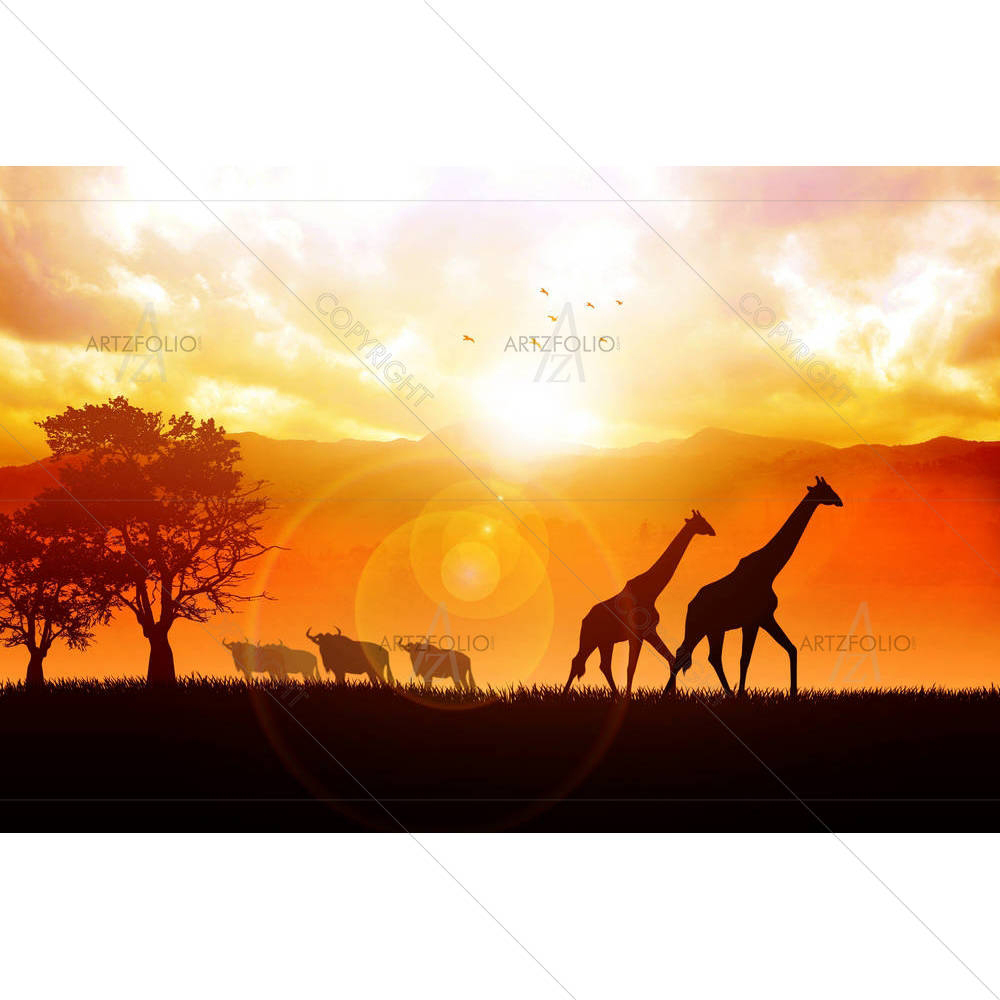 African Wildlife — custom-size art design 5002002