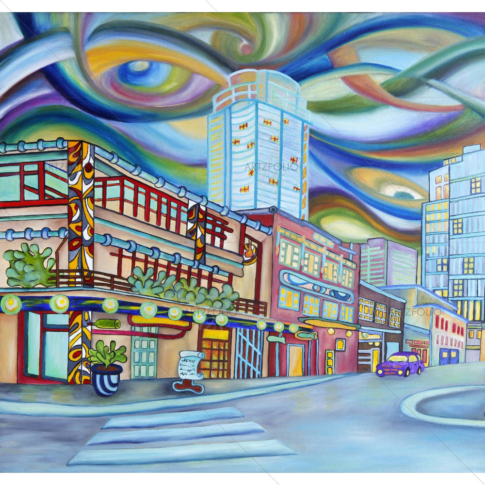 Seattle Downtown Modern City D2 — Abstract custom art by ArtzFolio