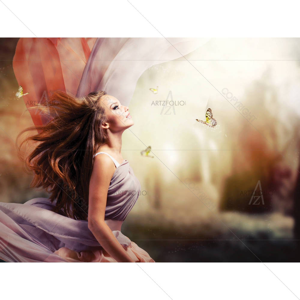 Girl In Fantasy Mystical — custom-size art design 5002012