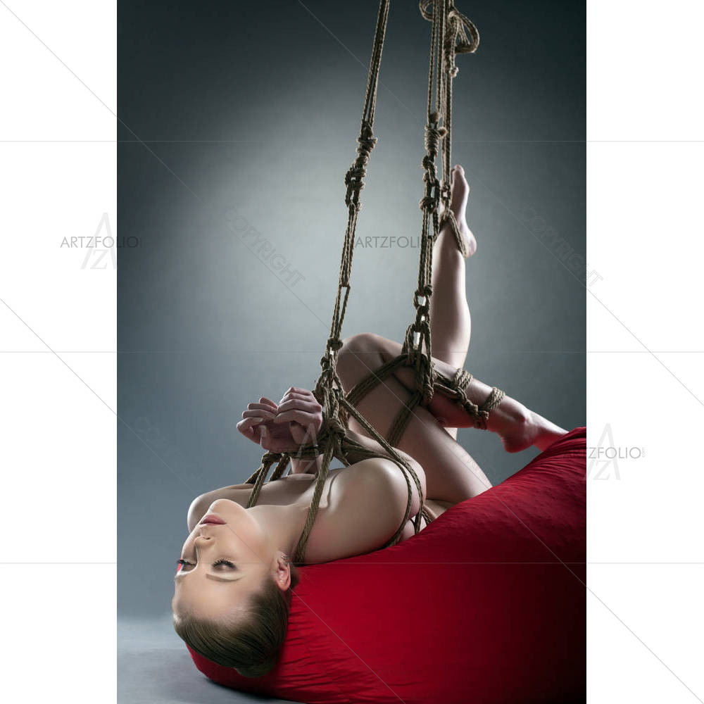 Young Woman With Shibari D2 — Portraits Body custom art by ArtzFolio