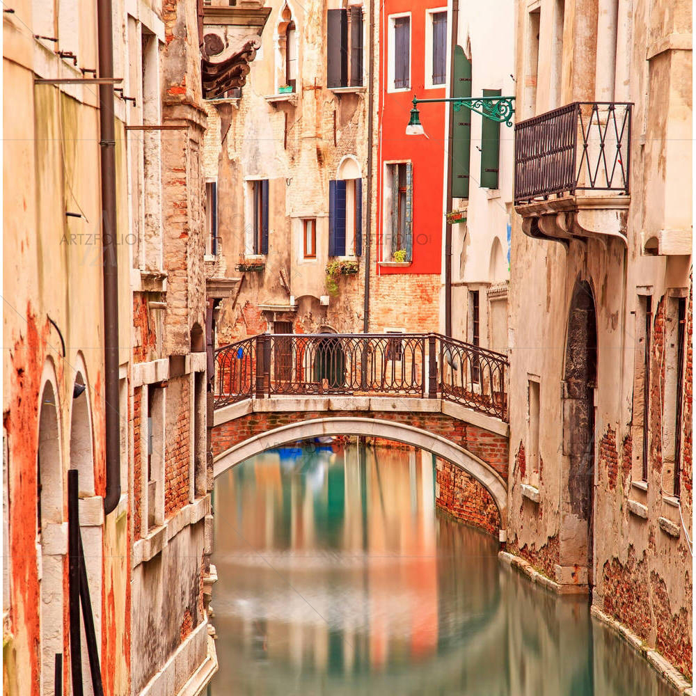 Venice Bridge On Water Canal — custom-size art design 5002022