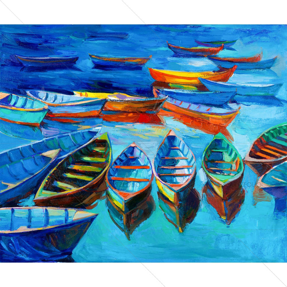 Boats & Sea D3 — Abstract custom art by ArtzFolio