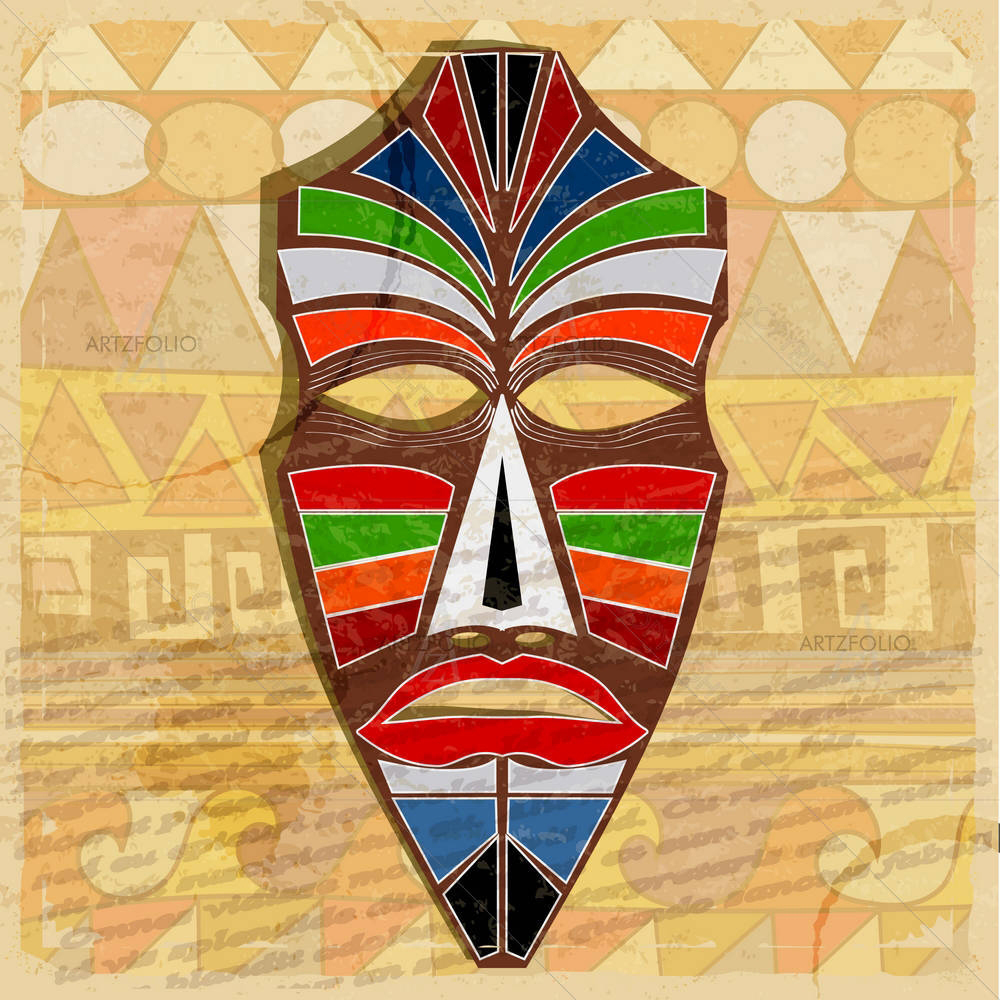 Ethnic Mask — Abstract custom art by ArtzFolio