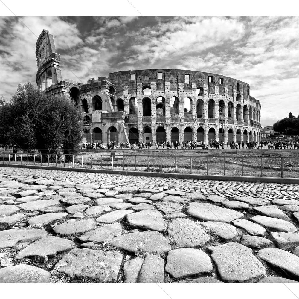 The Majestic Coliseum Amphitheater, Rome, Italy — custom-size art design 5002048