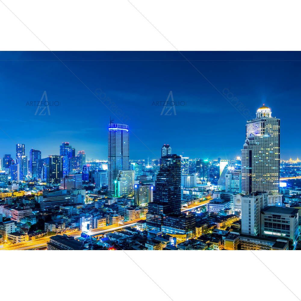 Landscape Bangkok City, Thailand — custom-size art design 5002051