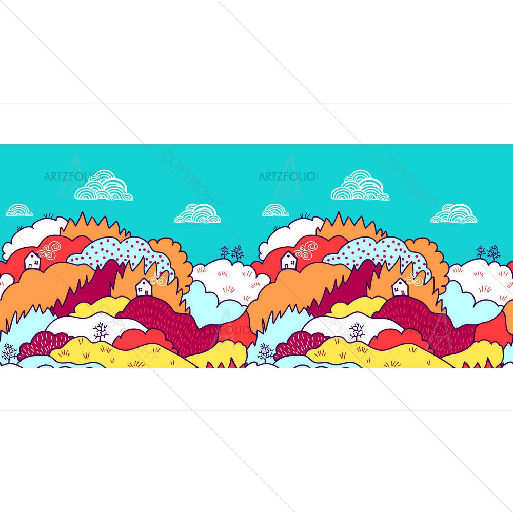 Fall Landscape — custom-size art design 5002058