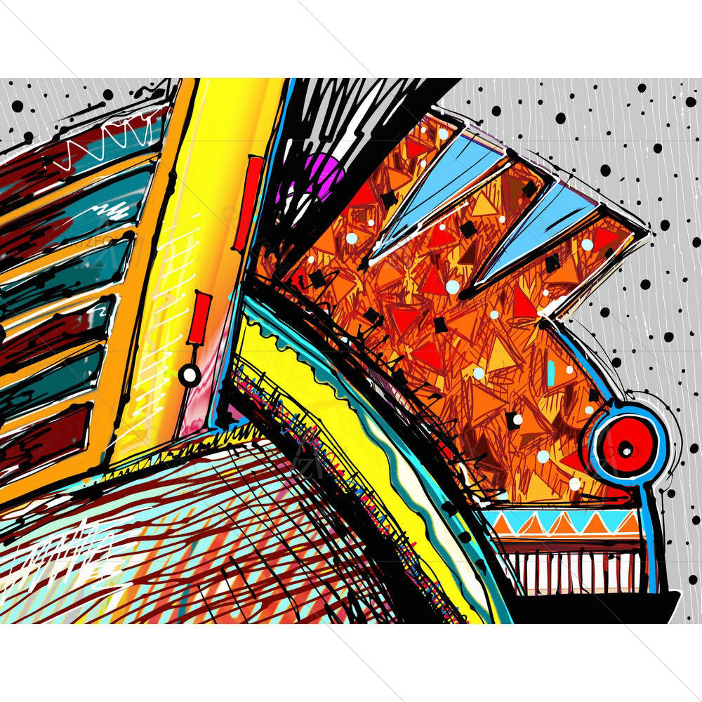 Abstract Art Work D2 — custom-size art design 5002074