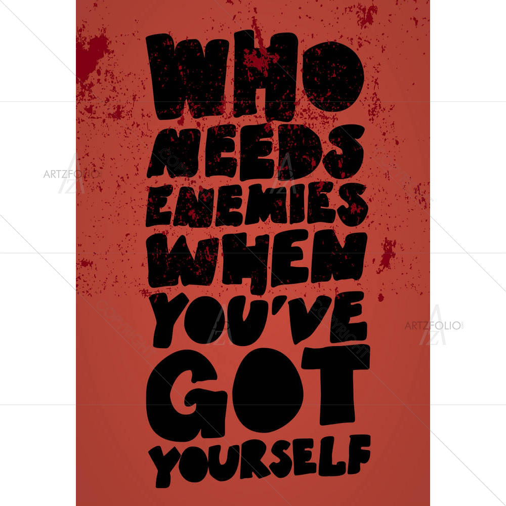 Typography Artwork D3 — custom-size art design 5002083