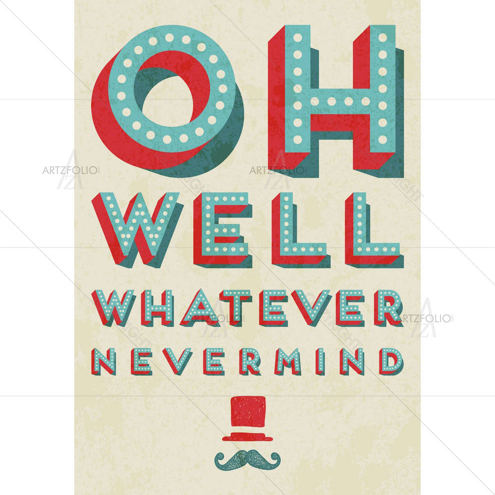 Typography Artwork D4 — custom-size art design 5002084
