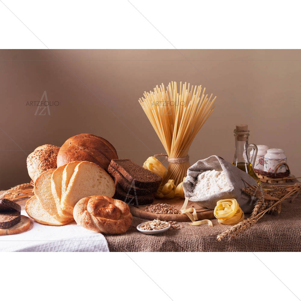 Photo of Bread, Pasta & Wheat — custom-size art design 5002104