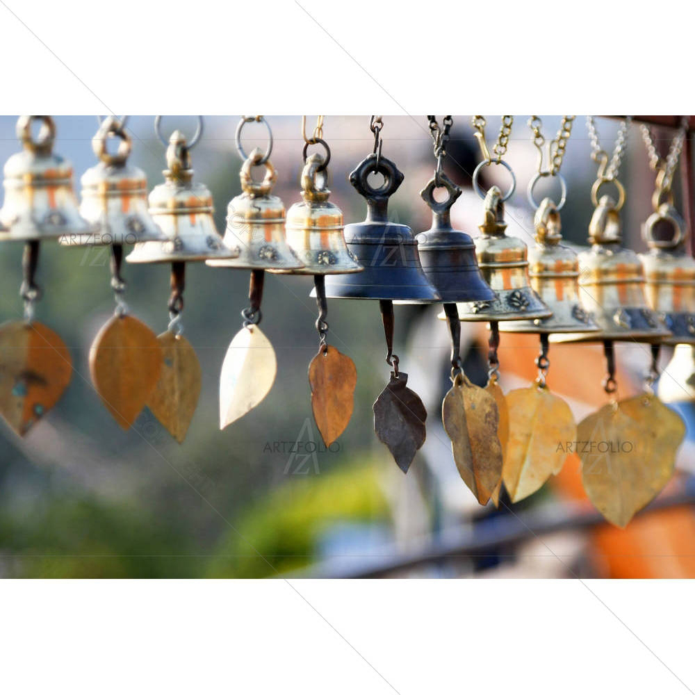 Wind Bells Hung In A Temple In Nepal — custom-size art design 5002117