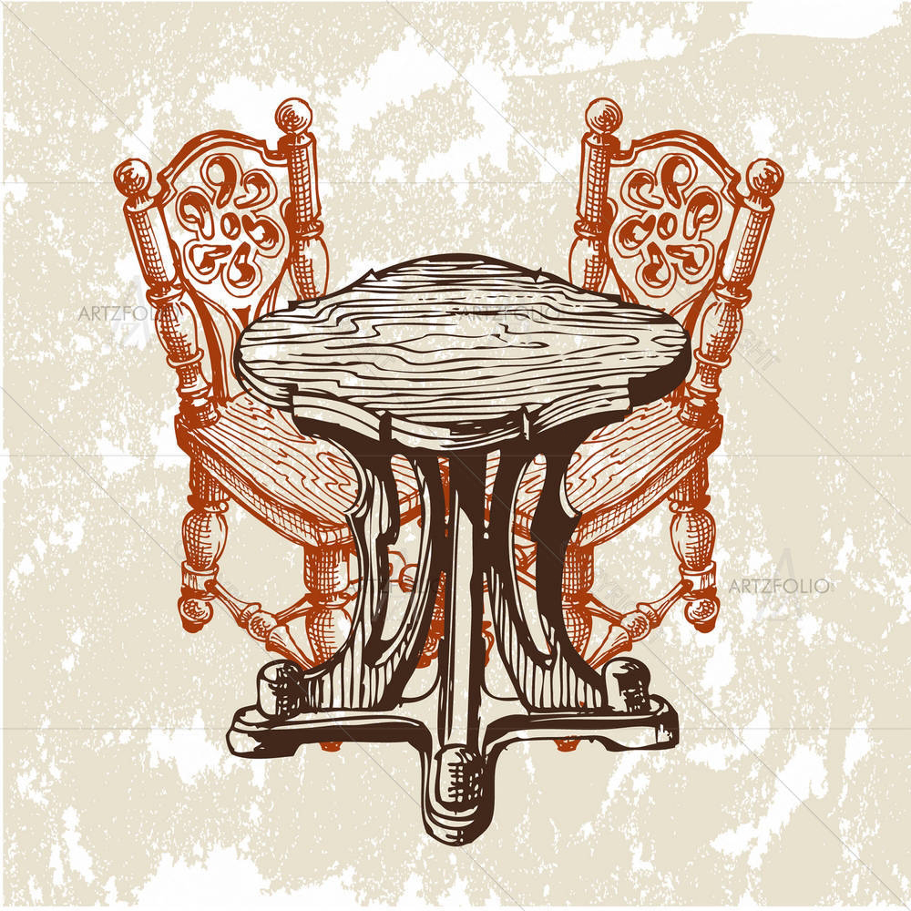 Coffee Shop — Ancient custom art by ArtzFolio