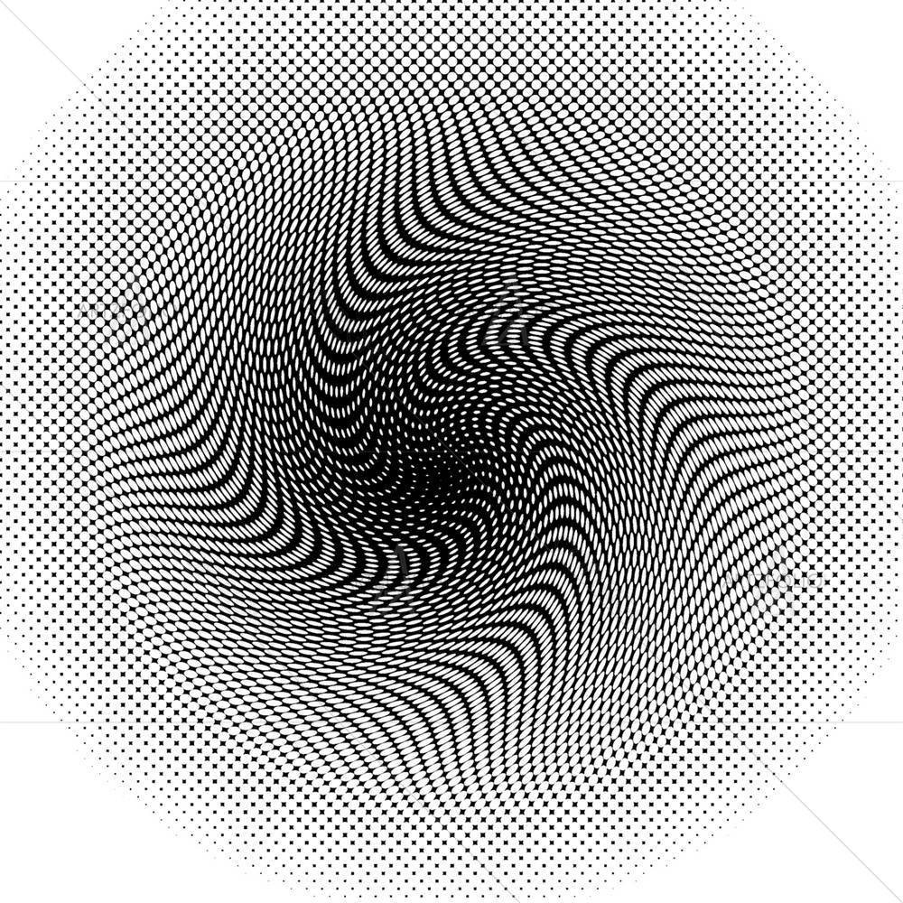 Halftone Twister — Abstract custom art by ArtzFolio