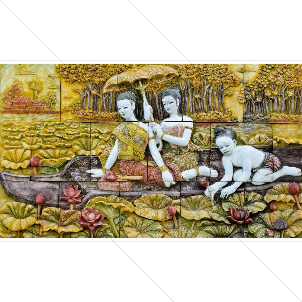 Thai Style Art D3 — Fluid marble custom art by ArtzFolio