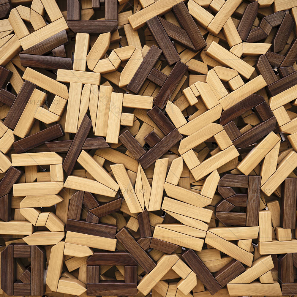 Photo of Wooden Letters D1 — Abstract custom art by ArtzFolio