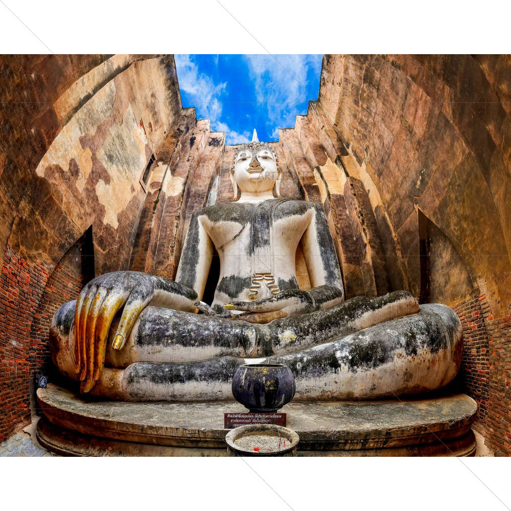 Lord Buddha in Wat Si Chum Temple in Thailand — Devotional custom art by ArtzFolio