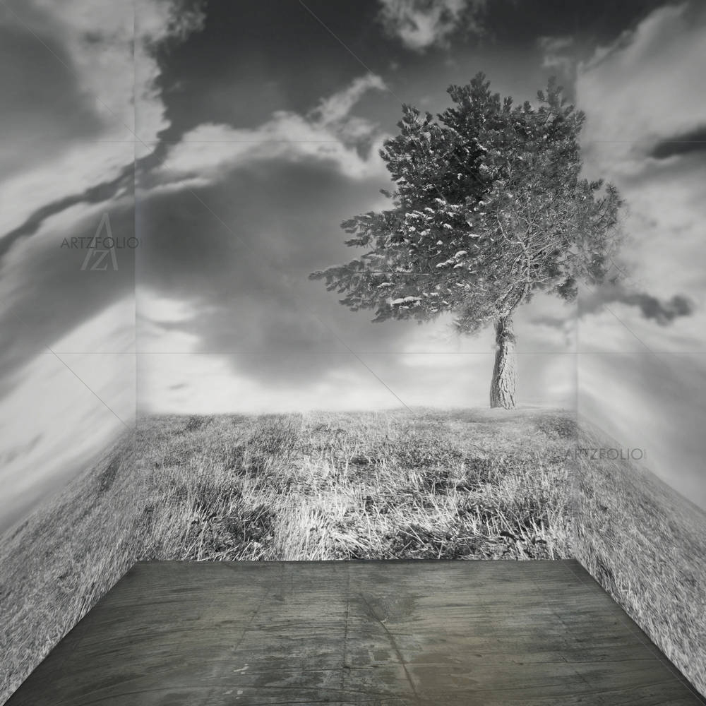 Fantasy Room With Landscape — custom-size art design 5002158