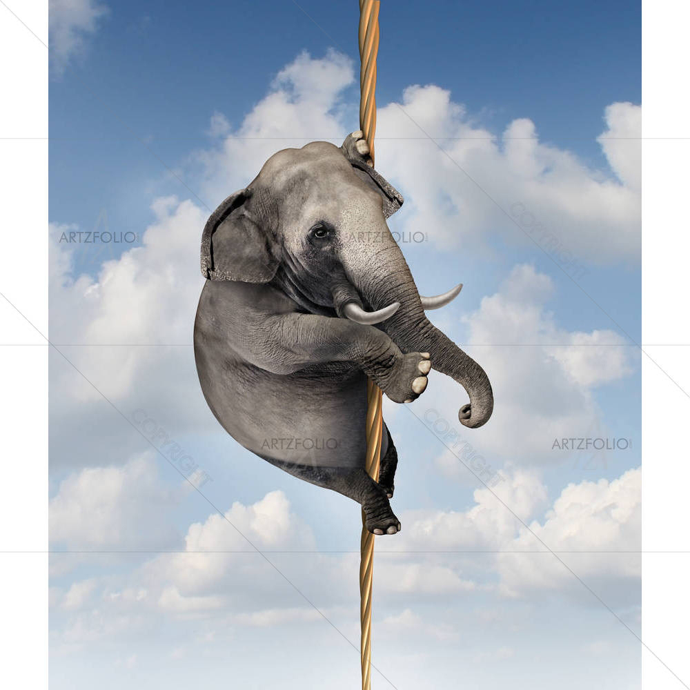 Elephant's Determination — custom-size art design 5002163
