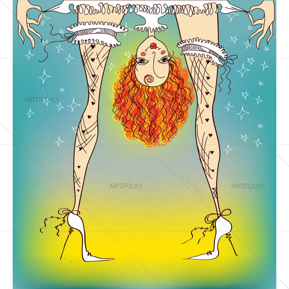 Woman In Stockings — Adult custom art by ArtzFolio