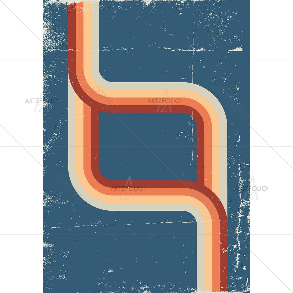 Retro Abstract Design D2 — custom-size art design 5002171