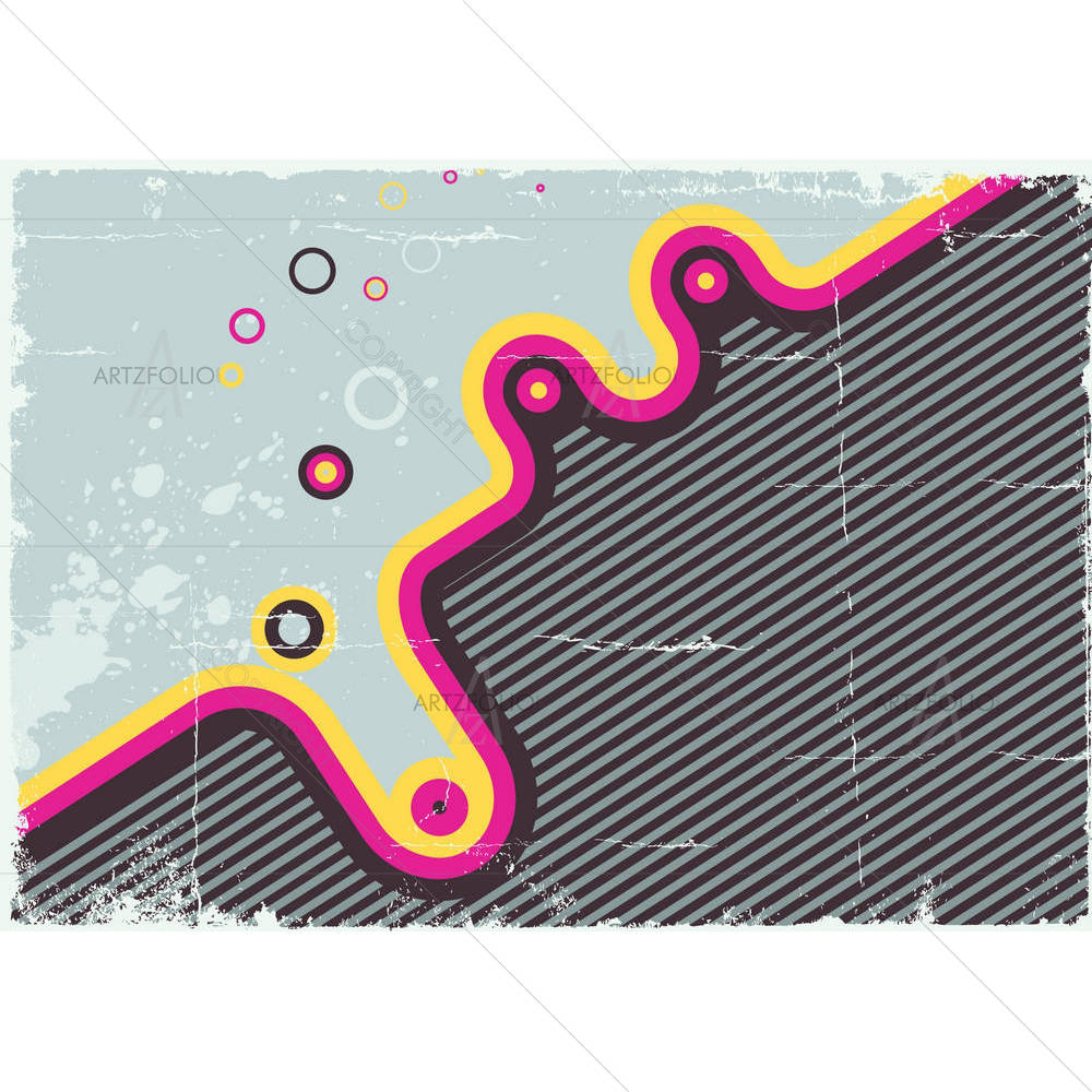 Retro Abstract Design D4 — custom-size art design 5002174
