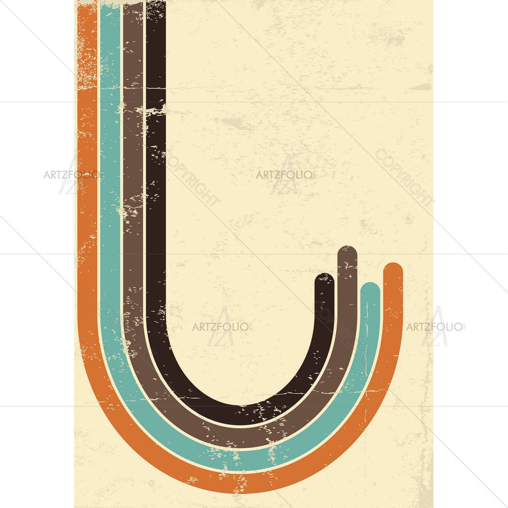 Retro Abstract D1 — Abstract custom art by ArtzFolio