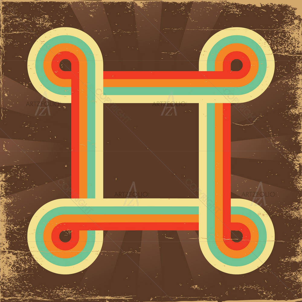 Retro Abstract Design D5 — Abstract custom art by ArtzFolio