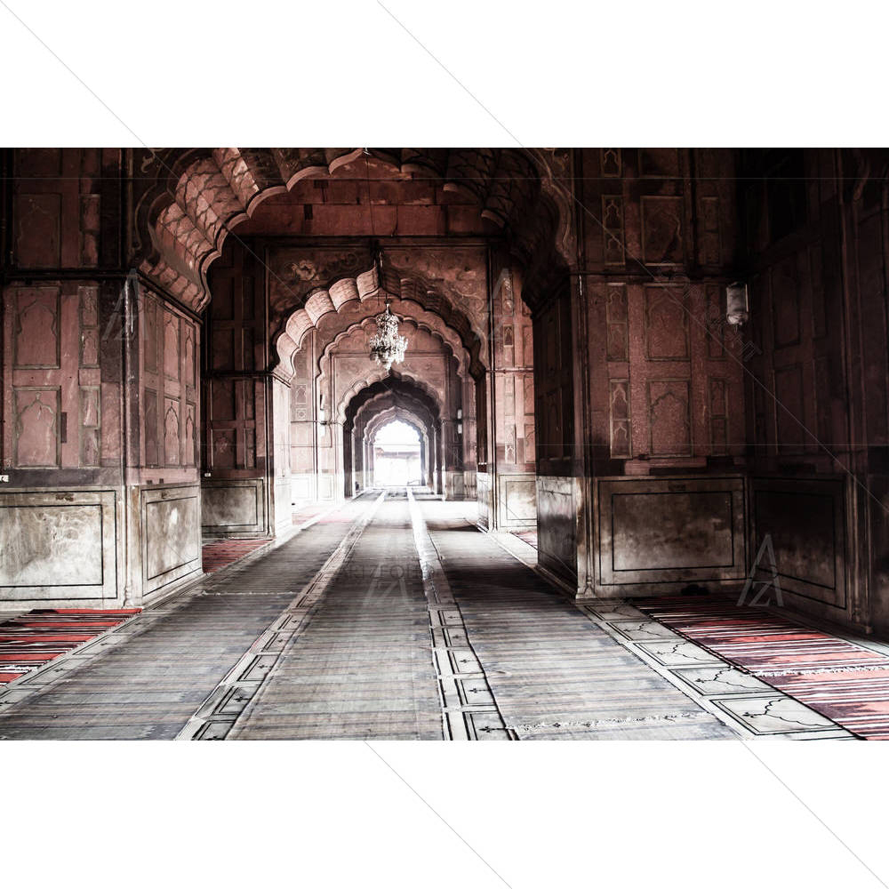Jama Masjid Mosque Old Delhi India — custom-size art design 5002204