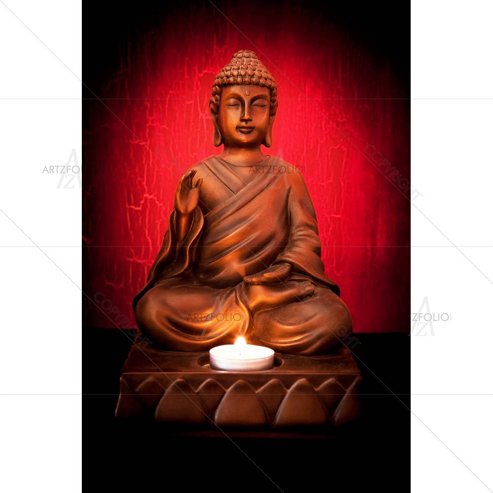 Meditating Buddha Pose — custom-size art design 5002205