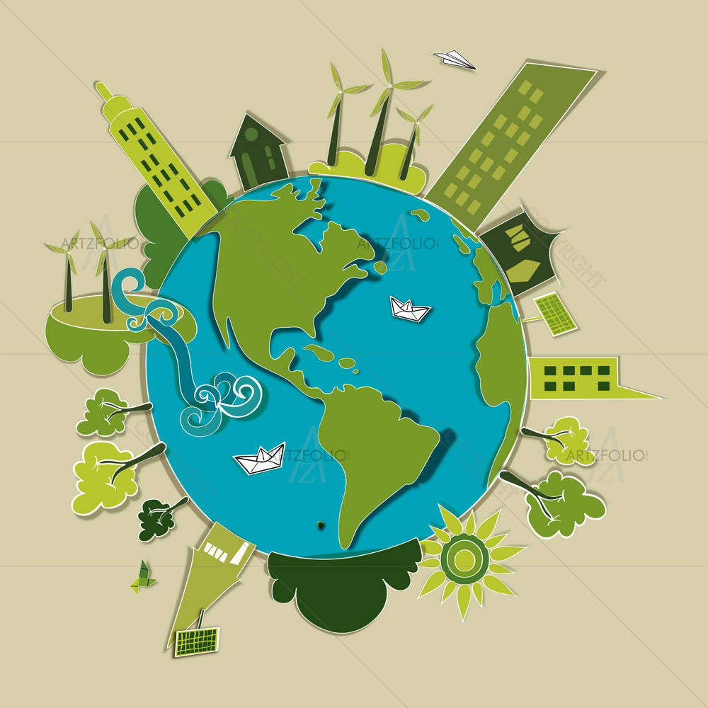 Go Green World — custom-size art design 5002210