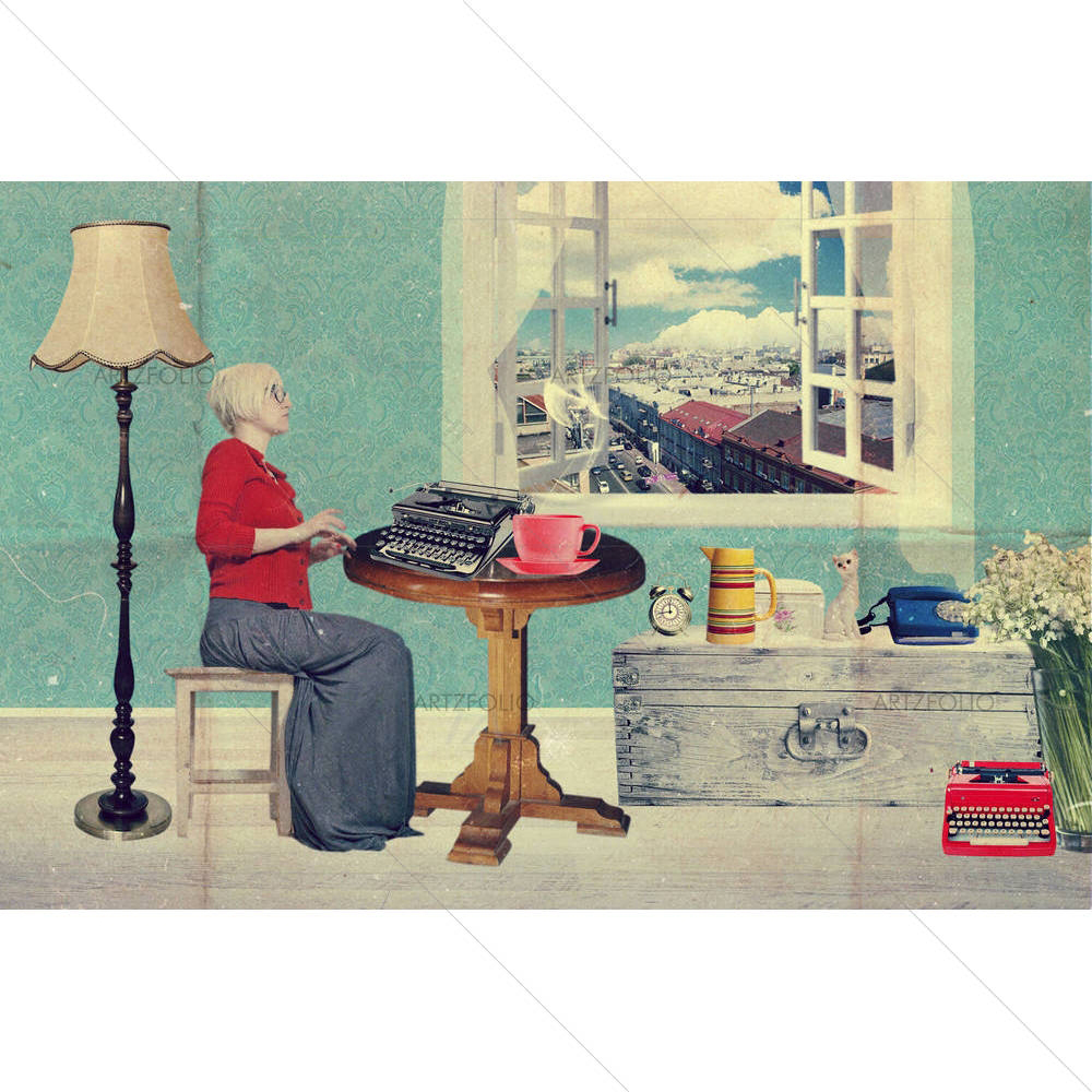 Retro Woman D2 — Botanical custom art by ArtzFolio