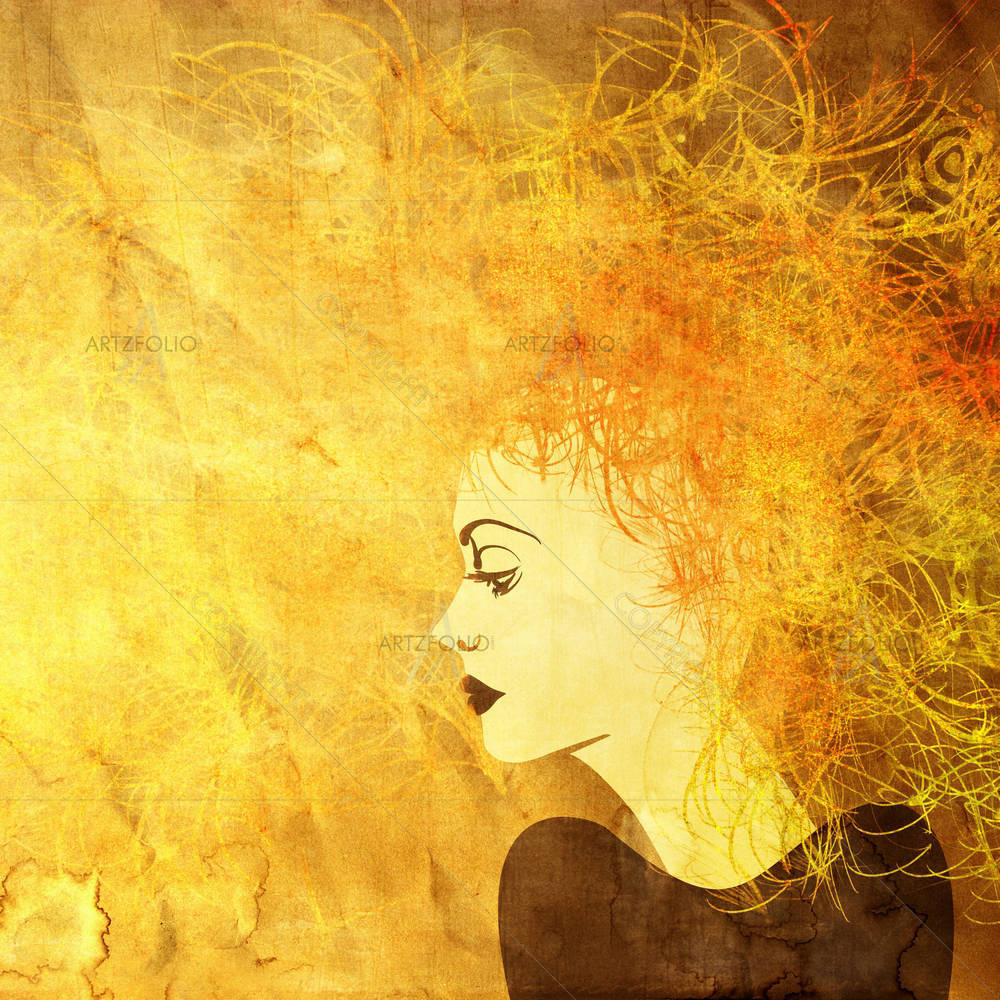 Beautiful Girl Face D2 — custom-size art design 5002227