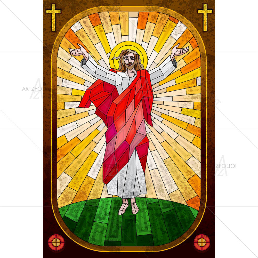 Jesus Christ D3 — Devotional custom art by ArtzFolio