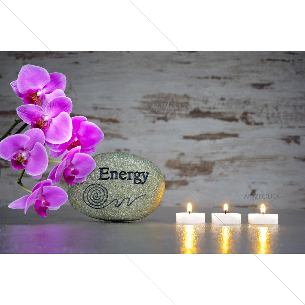 Zen Garden With Stone Of Energy — custom-size art design 5002234