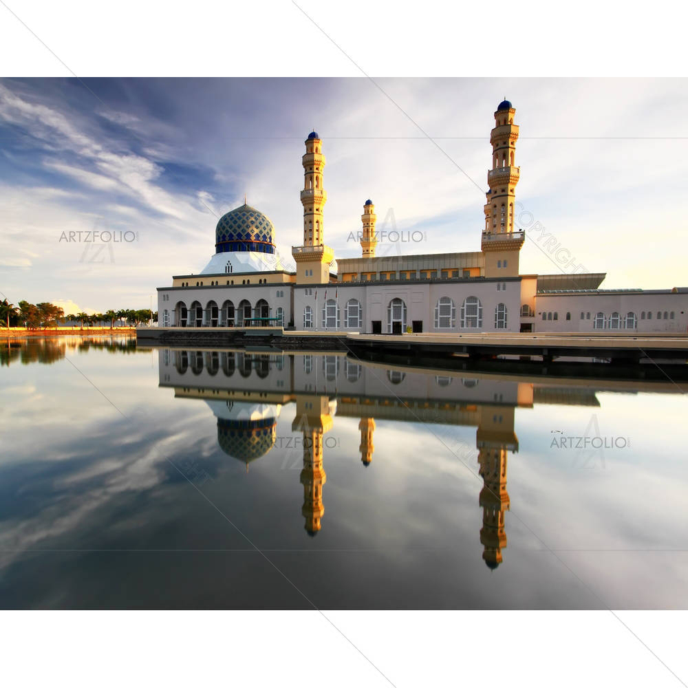 Likas Mosque — Devotional custom art by ArtzFolio