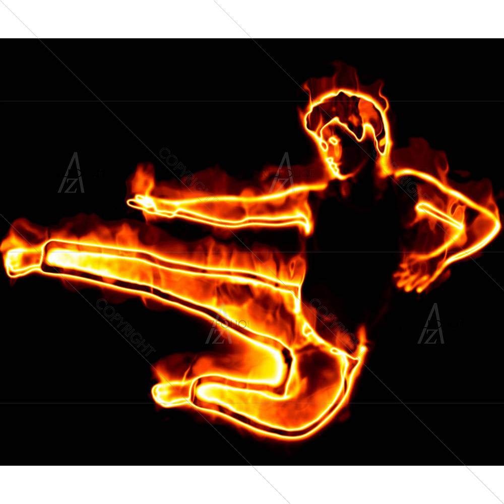 Flamy Male Dancer — custom-size art design 5002254