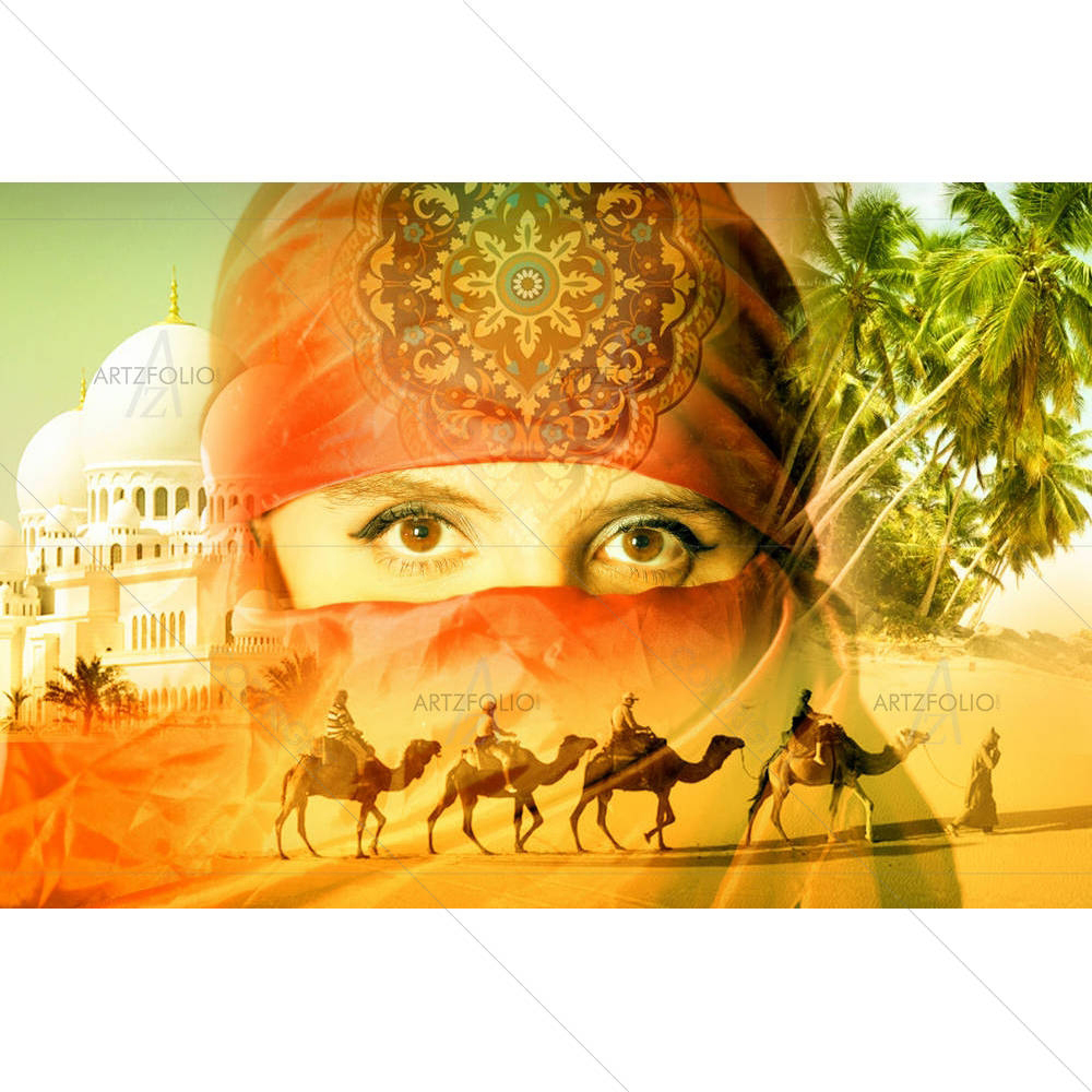 Arab Woman D2 — custom-size art design 5002289