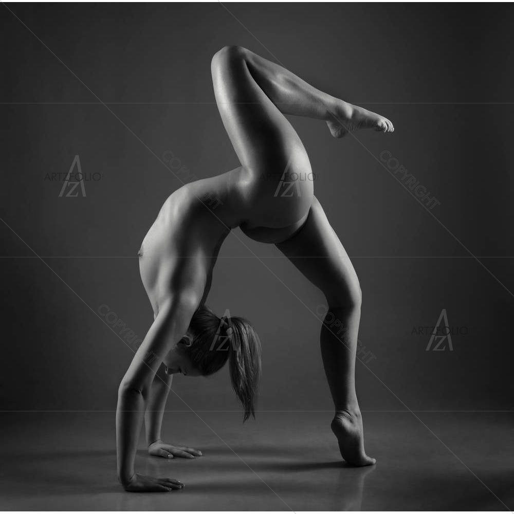 Female Gymnast Posing D4 — custom-size art design 5002290